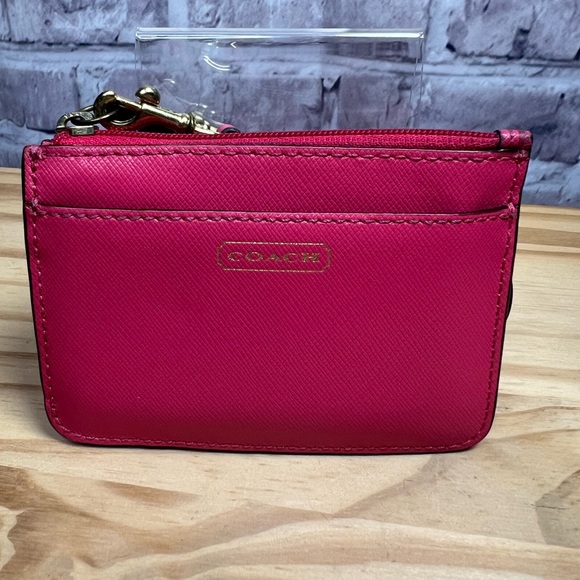 Coach Pink Wristlet ID/Card Holder - Picture 1 of 5
